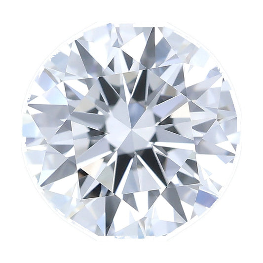 1.02 ct round lab-grown diamond, E color, VVS1 clarity, IGI certified, still from its 360° video