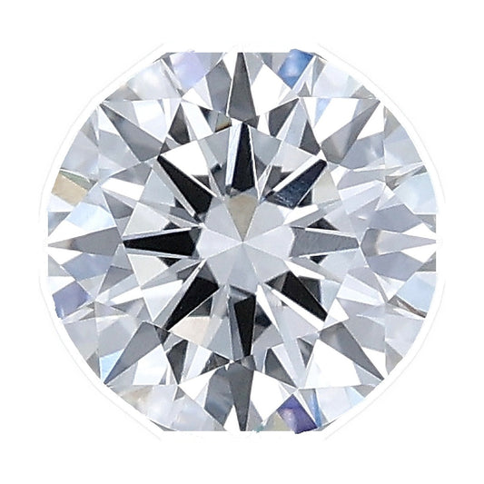 1.02 ct round lab-grown diamond, E color, VVS2 clarity, IGI certified, still from its 360° video