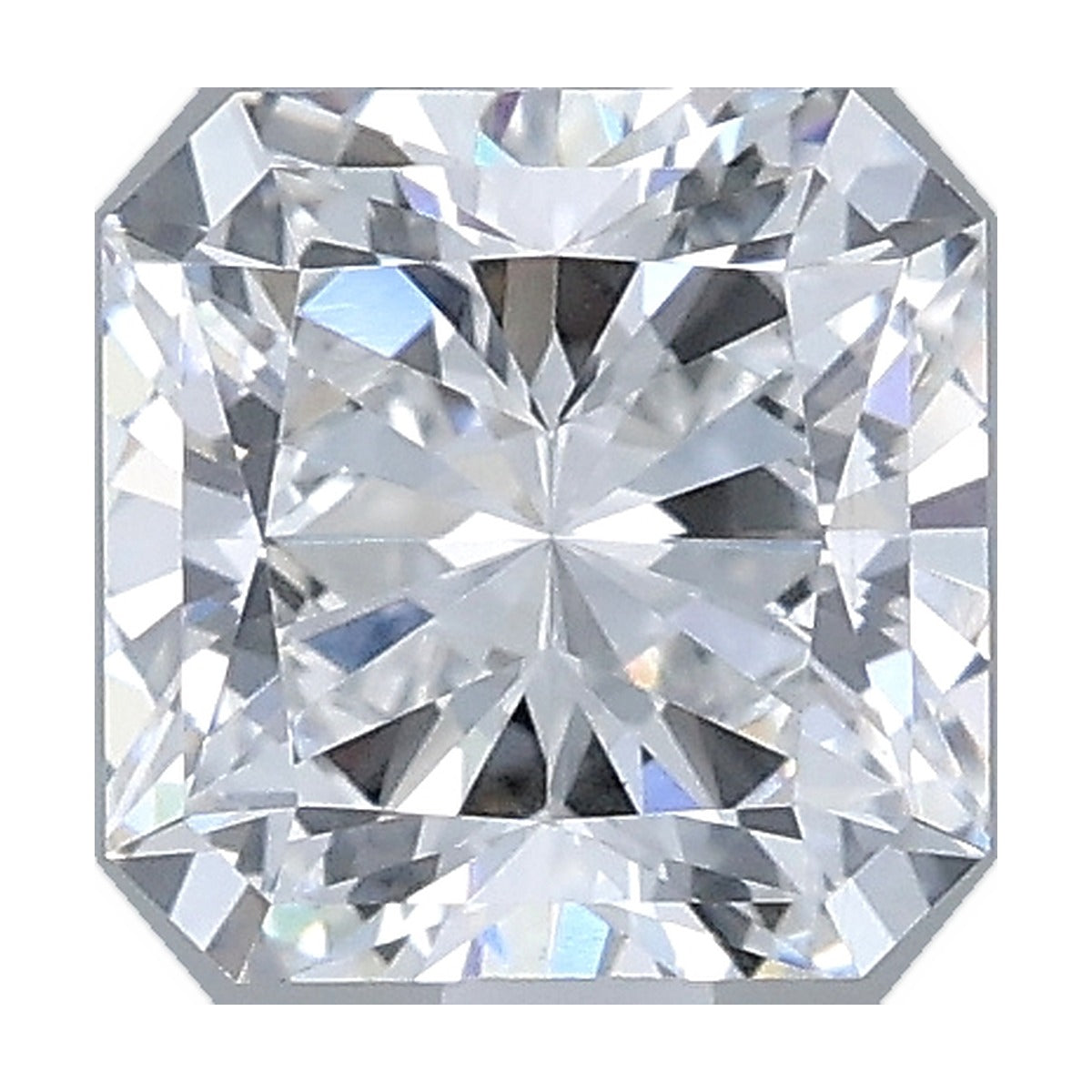 1.02 ct square radiant lab-grown diamond, D color, VS1 clarity, IGI certified, still from its 360° video