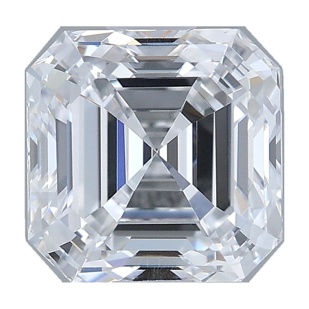 1.03 ct asscher lab-grown diamond, D color, VS1 clarity, IGI certified, still from its 360° video