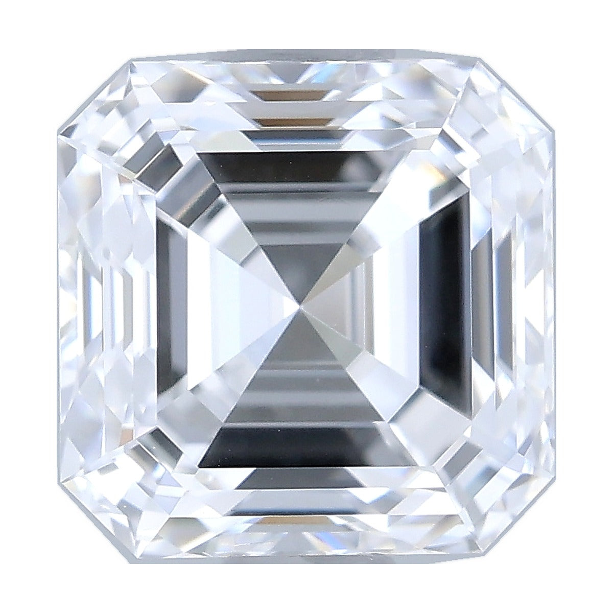 1.03 ct asscher lab-grown diamond, D color, VS2 clarity, IGI certified, still from its 360° video