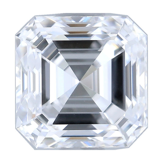 1.03 ct asscher lab-grown diamond, D color, VS2 clarity, IGI certified, still from its 360° video