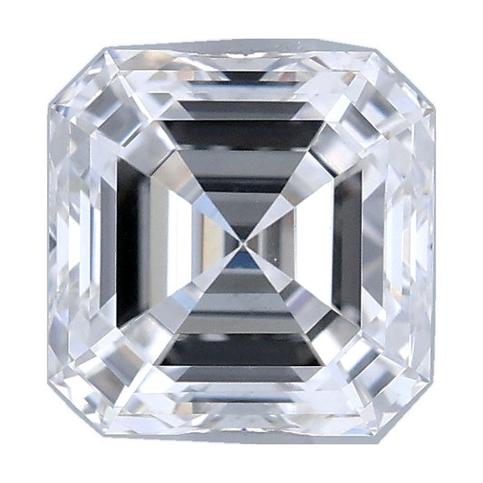 1.03 ct asscher lab-grown diamond, E color, VS2 clarity, IGI certified, still from its 360° video