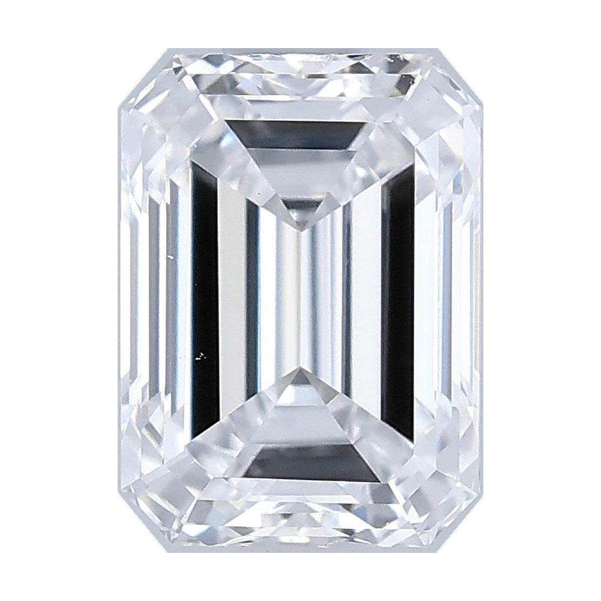 1.03 ct emerald lab-grown diamond, D color, VS1 clarity, IGI certified, still from its 360° video