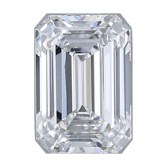 1.03 ct emerald lab-grown diamond, D color, VS1 clarity, IGI certified, still from its 360° video