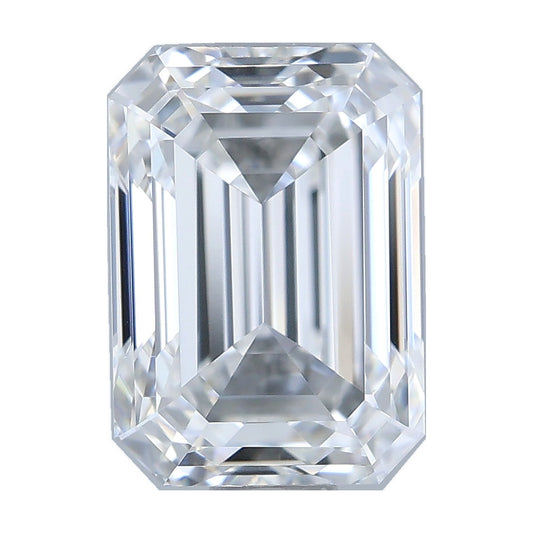 1.03 ct emerald lab-grown diamond, D color, VVS2 clarity, IGI certified, still from its 360° video