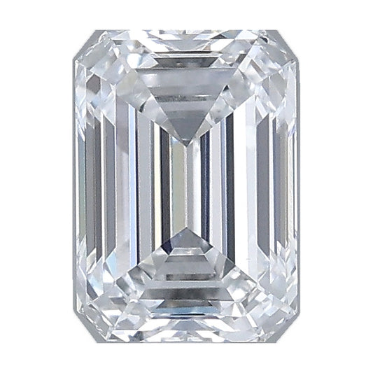 1.03 ct emerald lab-grown diamond, D color, VVS2 clarity, IGI certified, still from its 360° video