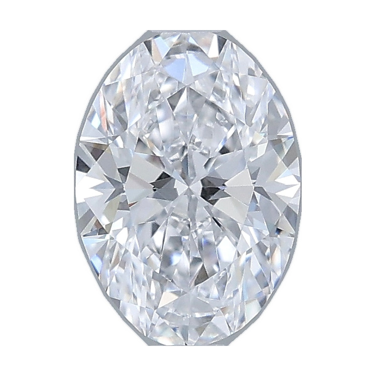 1.03 ct oval lab-grown diamond, D color, VS1 clarity, IGI certified, still from its 360° video