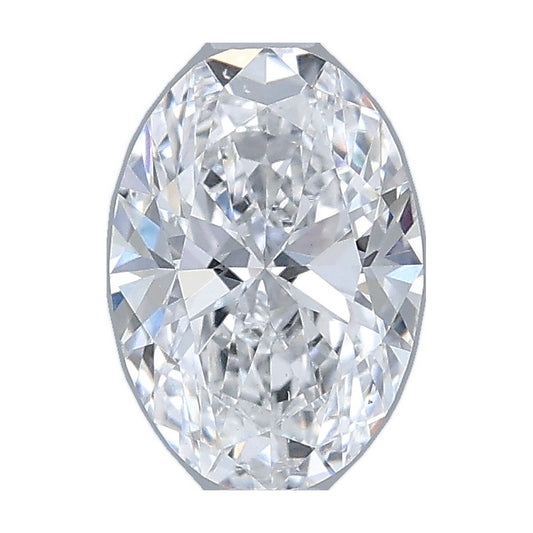 1.03 ct oval lab-grown diamond, D color, VS2 clarity, IGI certified, still from its 360° video