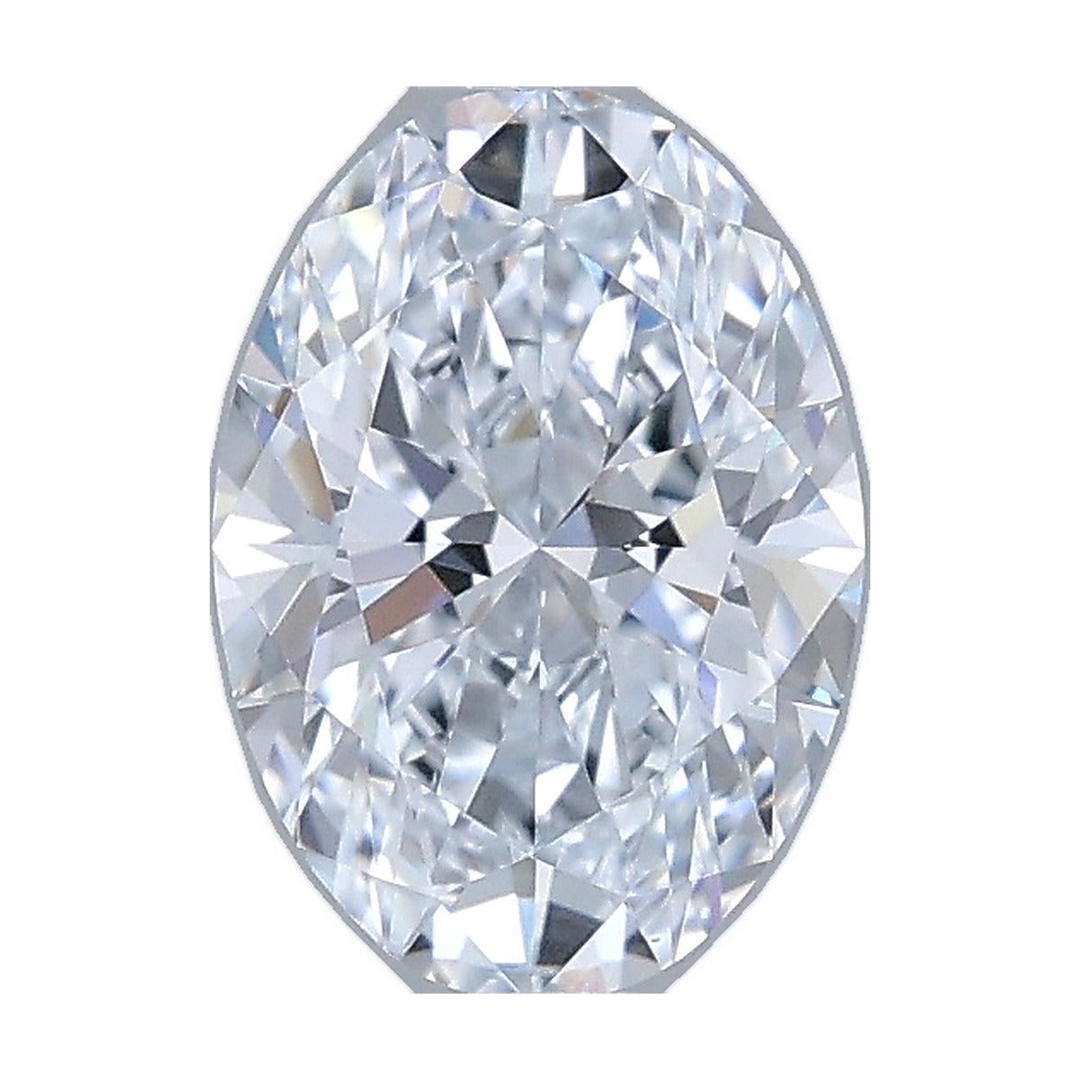 1.03 ct oval lab-grown diamond, F color, VVS2 clarity, IGI certified, still from its 360° video