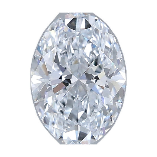 1.03 ct oval lab-grown diamond, F color, VVS2 clarity, IGI certified, still from its 360° video