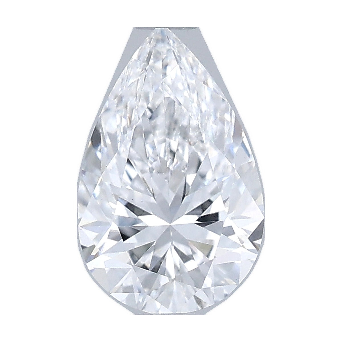 1.03 ct pear lab-grown diamond, D color, VS2 clarity, IGI certified, still from its 360° video