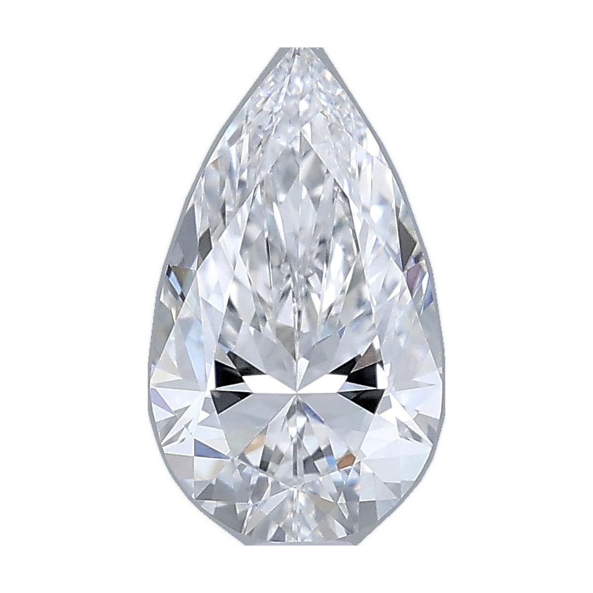 1.03 ct pear lab-grown diamond, D color, VVS1 clarity, IGI certified, still from its 360° video