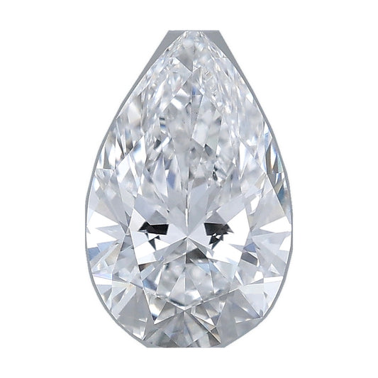 1.03 ct pear lab-grown diamond, E color, VS1 clarity, IGI certified, still from its 360° video