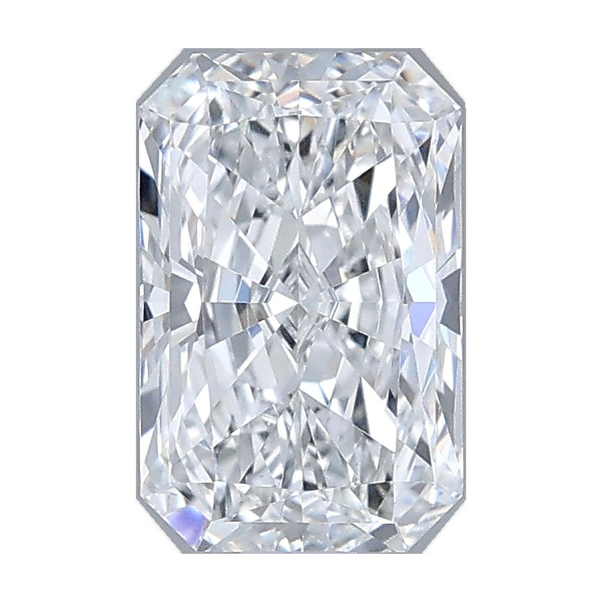 1.03 ct radiant lab-grown diamond, D color, VVS2 clarity, IGI certified, still from its 360° video