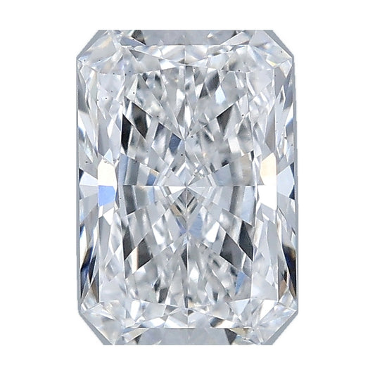 1.03 ct radiant lab-grown diamond, E color, VS2 clarity, IGI certified, still from its 360° video