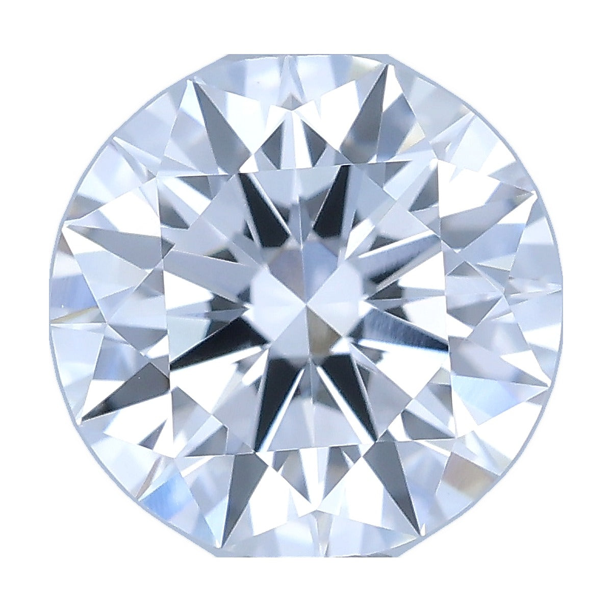 1.03 ct round lab-grown diamond, D color, VS1 clarity, IGI certified, still from its 360° video