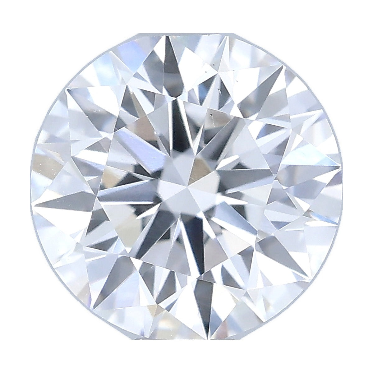 1.03 ct round lab-grown diamond, D color, VS1 clarity, IGI certified, still from its 360° video