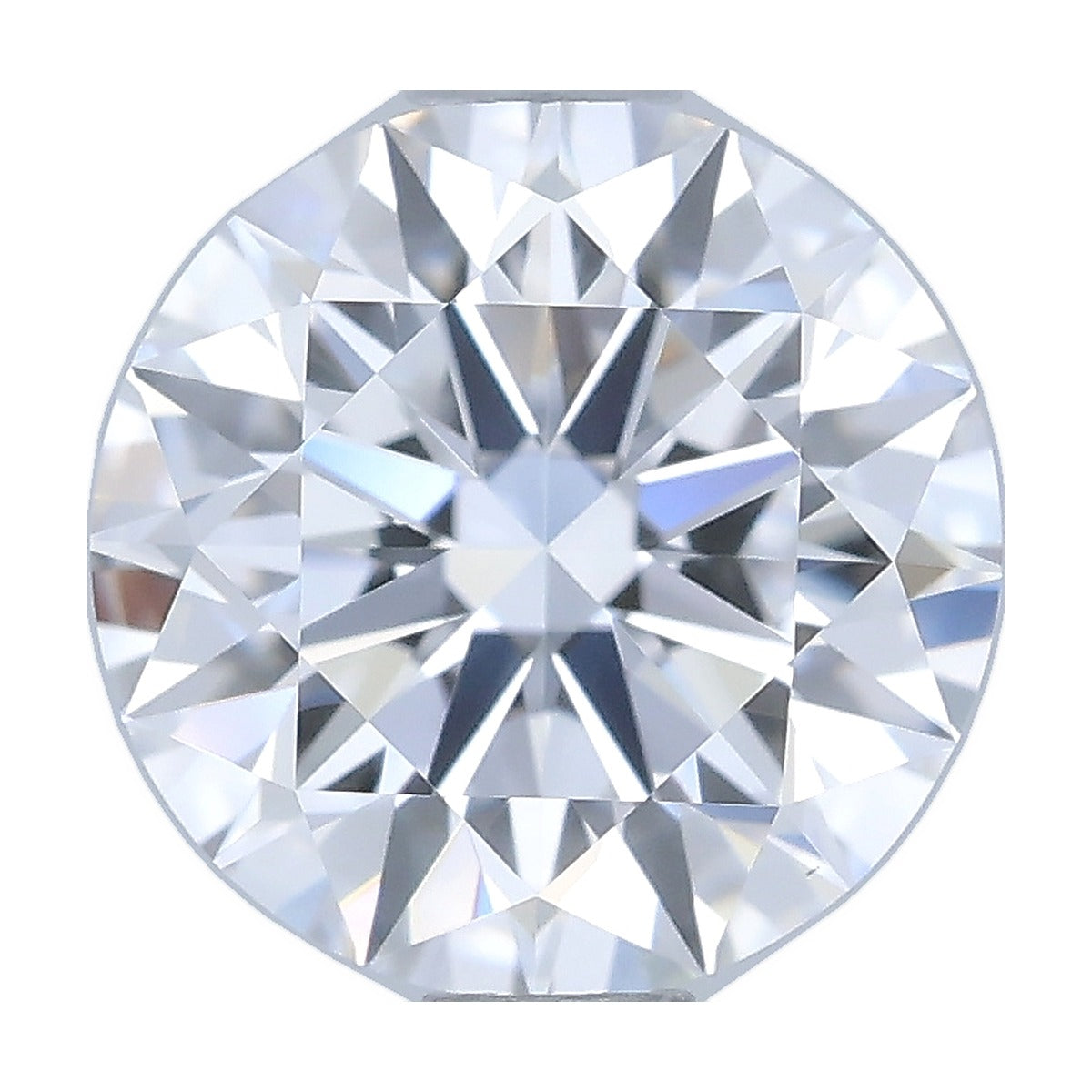 1.03 ct round lab-grown diamond, D color, VS1 clarity, IGI certified, still from its 360° video
