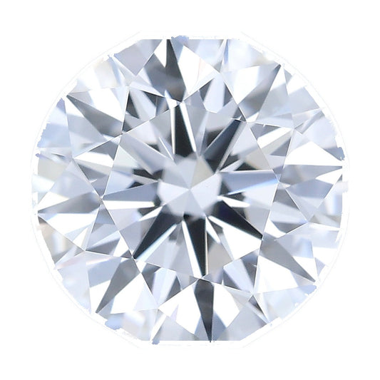 1.03 ct round lab-grown diamond, D color, VS1 clarity, IGI certified, still from its 360° video