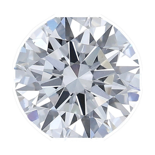 1.03 ct round lab-grown diamond, D color, VS1 clarity, IGI certified, still from its 360° video