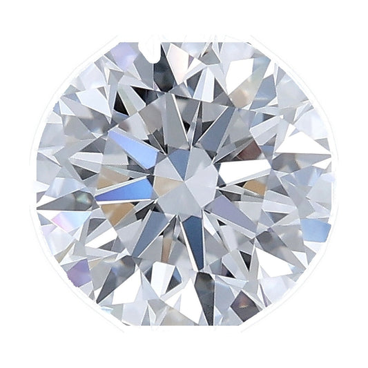 1.03 ct round lab-grown diamond, D color, VVS1 clarity, IGI certified, still from its 360° video