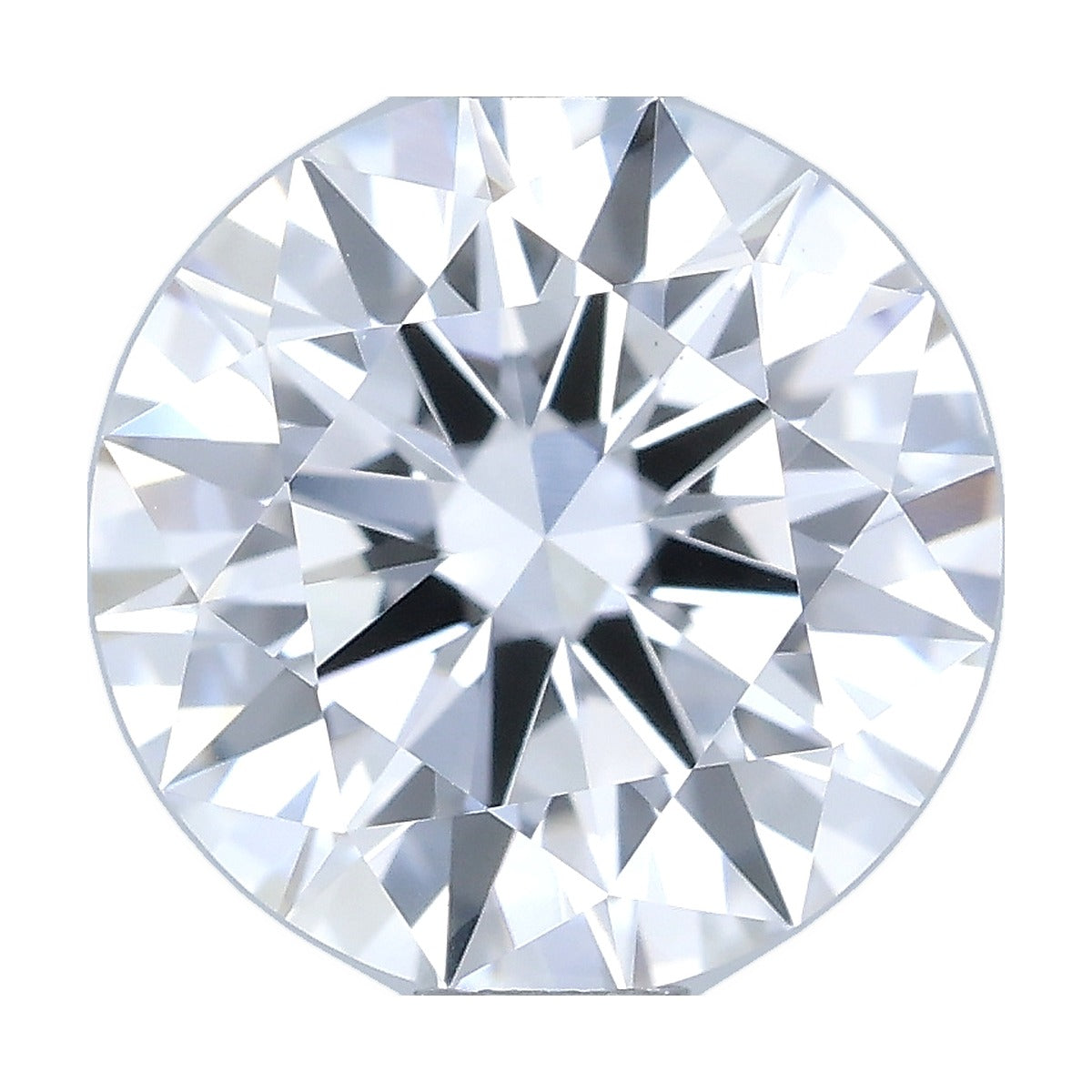 1.03 ct round lab-grown diamond, D color, VVS2 clarity, IGI certified, still from its 360° video