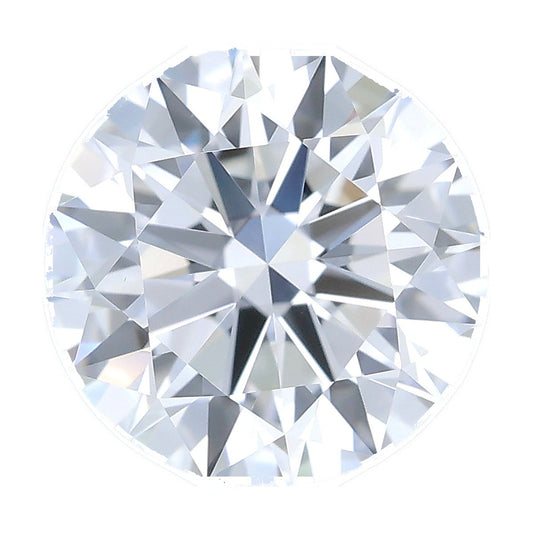 1.03 ct round lab-grown diamond, D color, VVS2 clarity, IGI certified, still from its 360° video