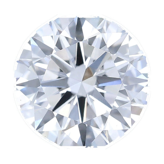 1.03 ct round lab-grown diamond, D color, VVS2 clarity, IGI certified, still from its 360° video