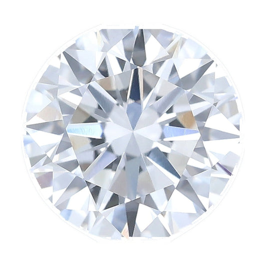 1.03 ct round lab-grown diamond, D color, VVS2 clarity, IGI certified, still from its 360° video