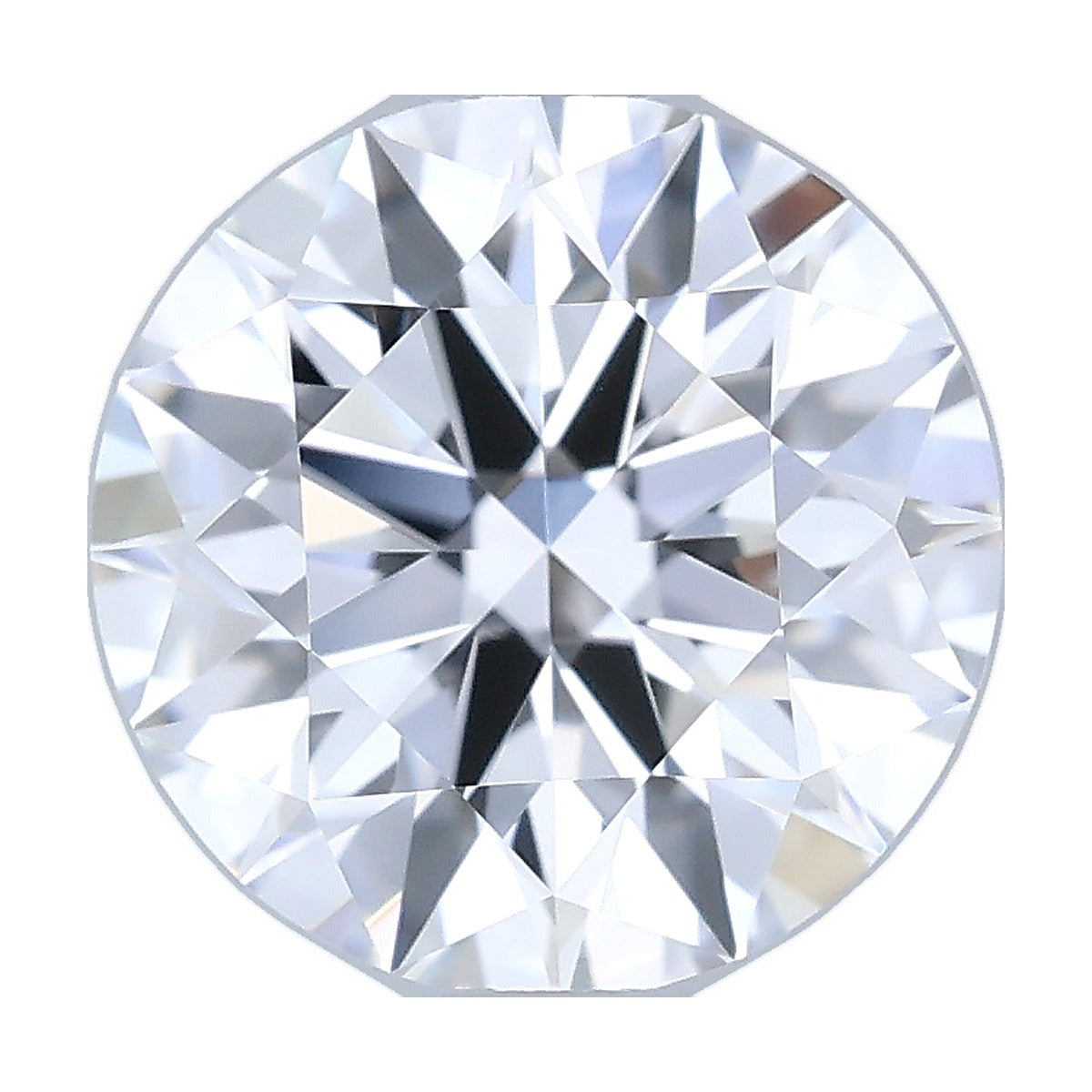 1.03 ct round lab-grown diamond, D color, VVS2 clarity, IGI certified, still from its 360° video