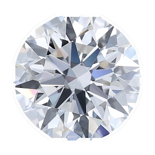 1.03 ct round lab-grown diamond, D color, VVS2 clarity, IGI certified, still from its 360° video