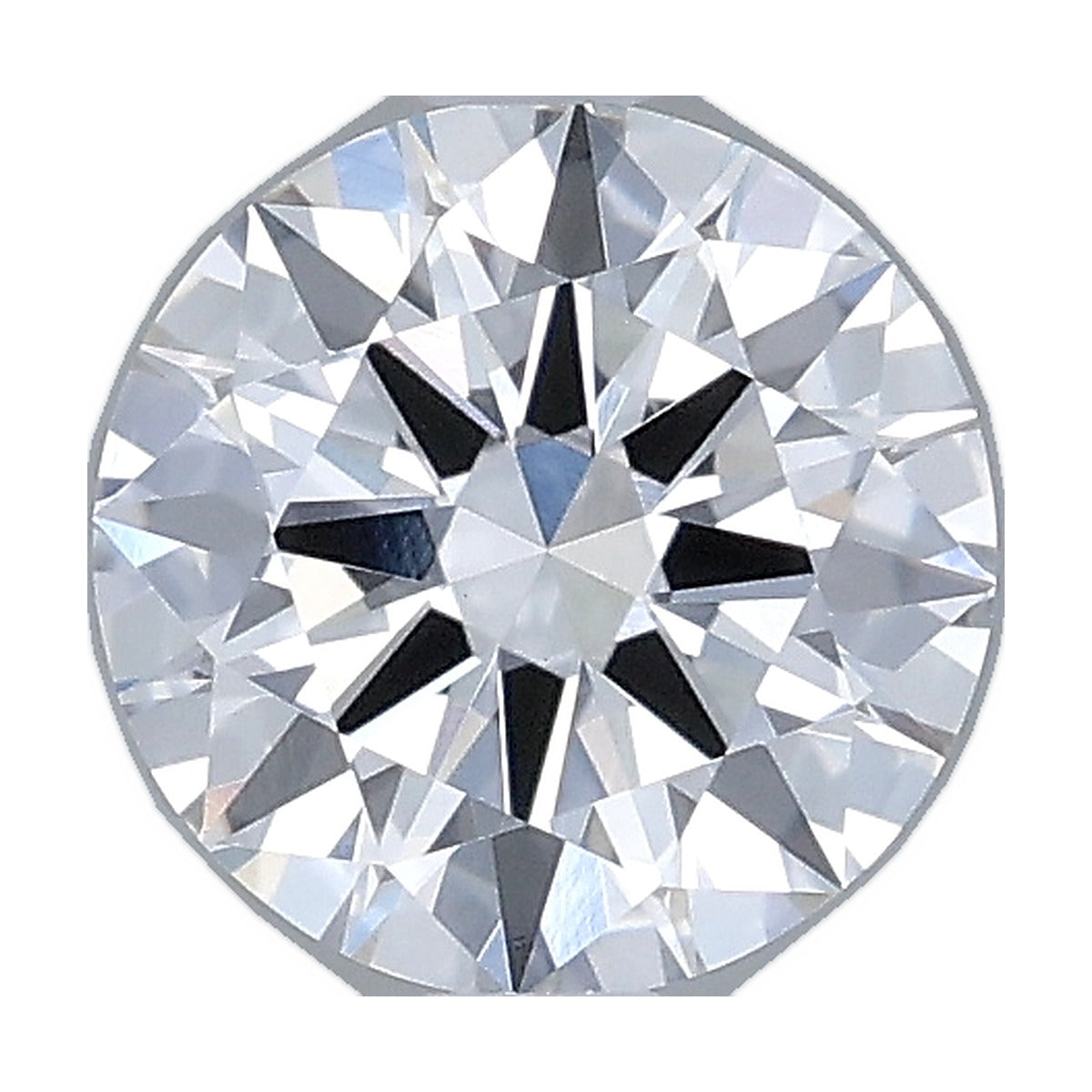 1.03 ct round lab-grown diamond, D color, VVS2 clarity, IGI certified, still from its 360° video