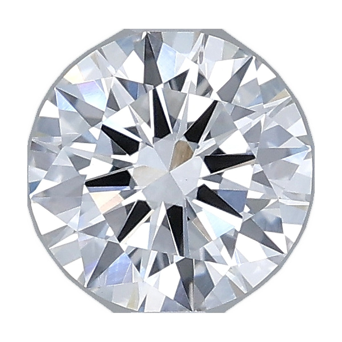 1.03 ct round lab-grown diamond, D color, VVS2 clarity, IGI certified, still from its 360° video