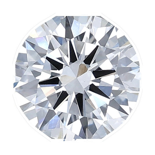 1.03 ct round lab-grown diamond, D color, VVS2 clarity, IGI certified, still from its 360° video