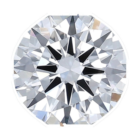 1.03 ct round lab-grown diamond, D color, VVS2 clarity, IGI certified, still from its 360° video