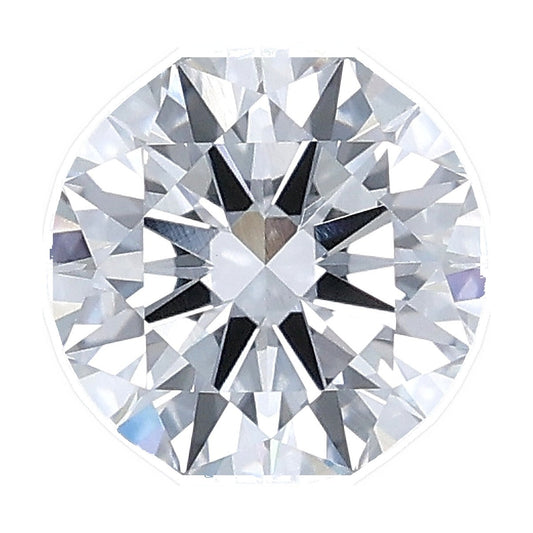 1.03 ct round lab-grown diamond, D color, VVS2 clarity, IGI certified, still from its 360° video