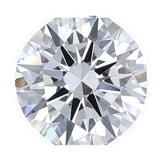 1.03 ct round lab-grown diamond, D color, VVS2 clarity, IGI certified, still from its 360° video