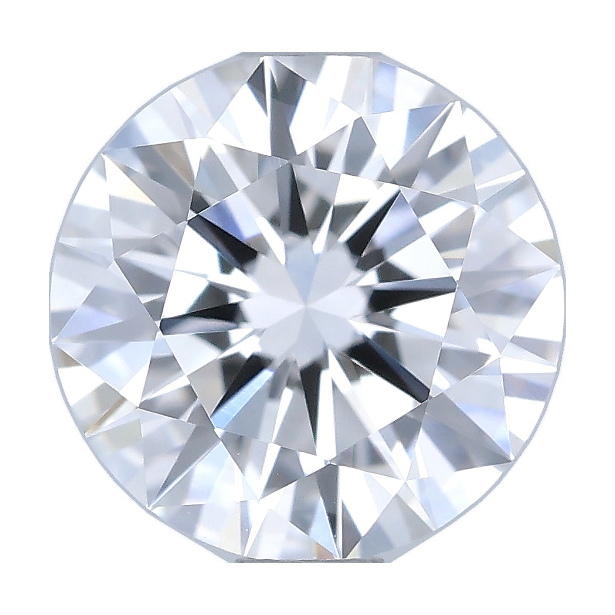 1.03 ct round lab-grown diamond, E color, VVS2 clarity, IGI certified, still from its 360° video