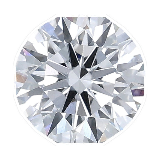 1.03 ct round lab-grown diamond, E color, VVS2 clarity, IGI certified, still from its 360° video