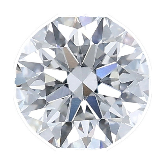 1.03 ct round lab-grown diamond, E color, VVS2 clarity, IGI certified, still from its 360° video