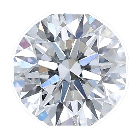 1.03 ct round lab-grown diamond, E color, VVS2 clarity, IGI certified, still from its 360° video