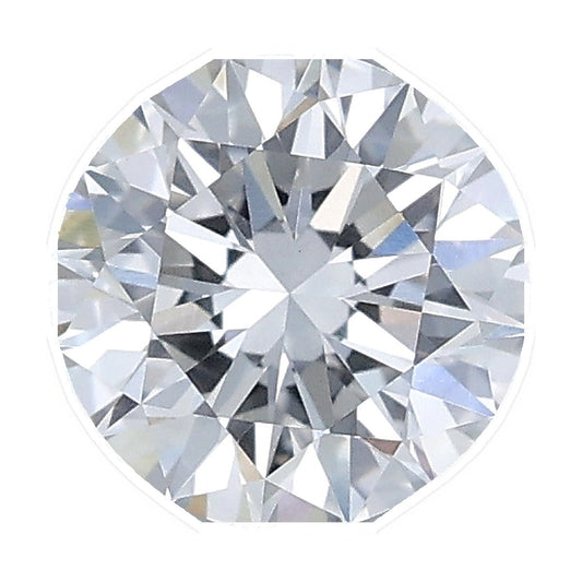 1.03 ct round lab-grown diamond, E color, VVS2 clarity, IGI certified, still from its 360° video