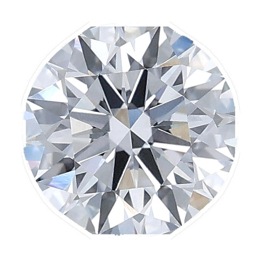 1.03 ct round lab-grown diamond, E color, VVS2 clarity, IGI certified, still from its 360° video