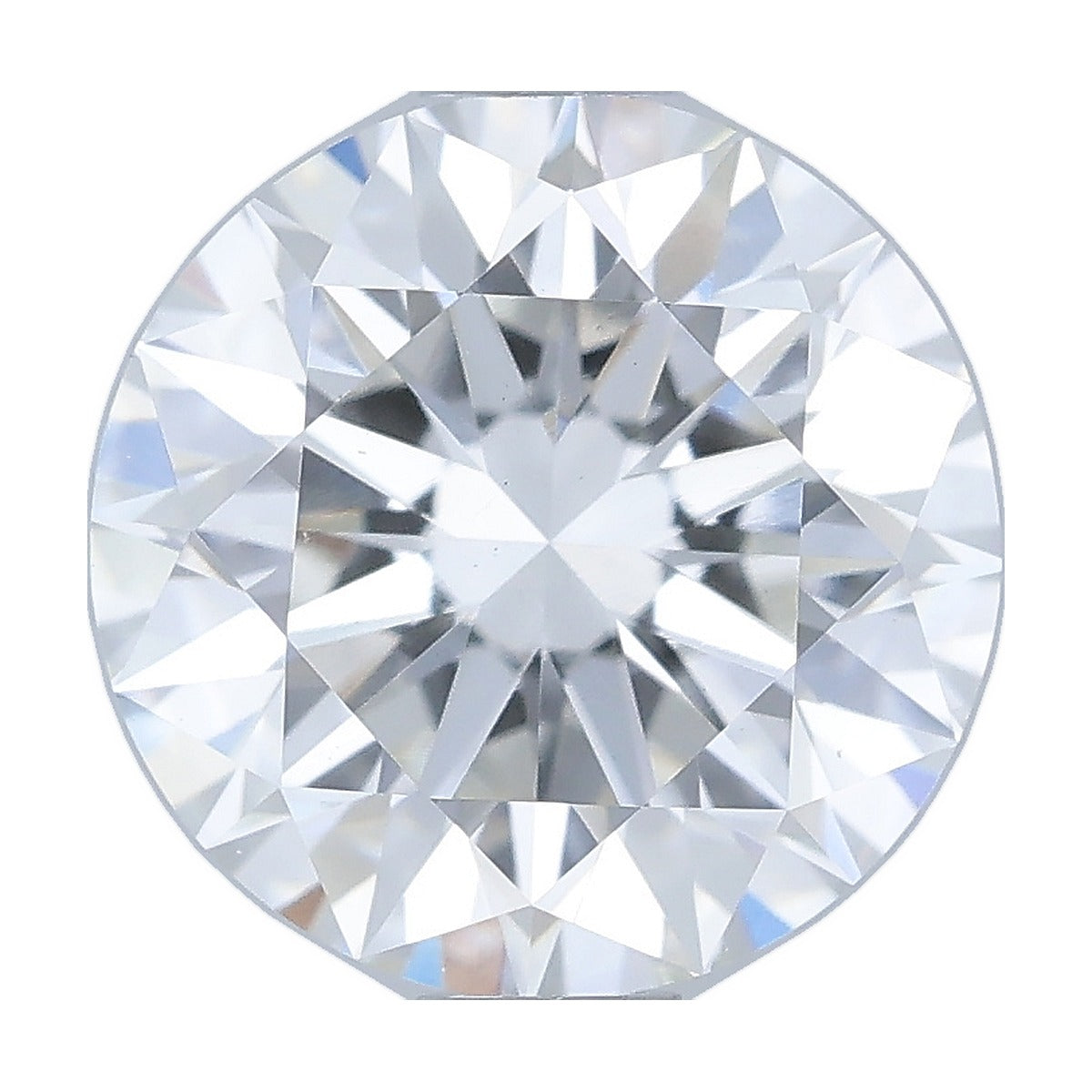 1.03 ct round lab-grown diamond, F color, VS1 clarity, IGI certified, still from its 360° video