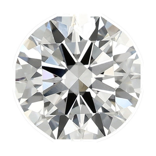1.03 ct round lab-grown diamond, F color, VVS1 clarity, IGI certified, still from its 360° video