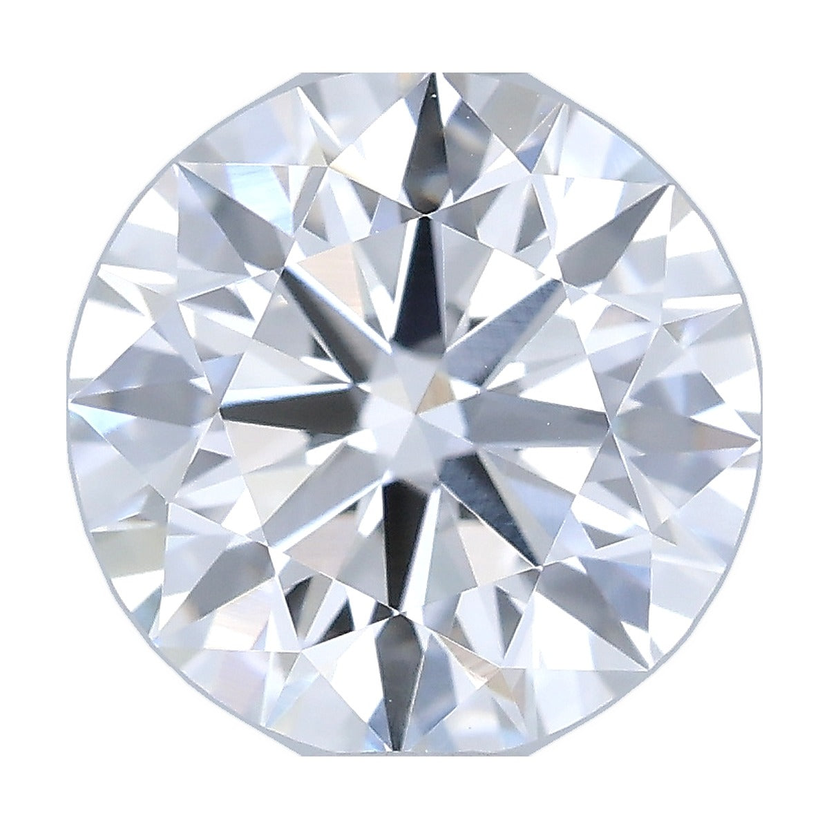1.03 ct round lab-grown diamond, F color, VVS2 clarity, IGI certified, still from its 360° video