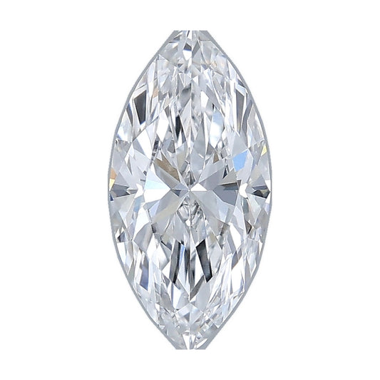 1.04 ct marquise lab-grown diamond, E color, VS1 clarity, IGI certified, still from its 360° video