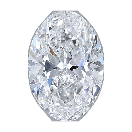 1.04 ct oval lab-grown diamond, D color, VS1 clarity, IGI certified, still from its 360° video