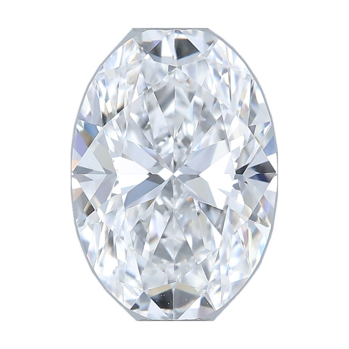 1.04 ct oval lab-grown diamond, D color, VVS2 clarity, IGI certified, still from its 360° video